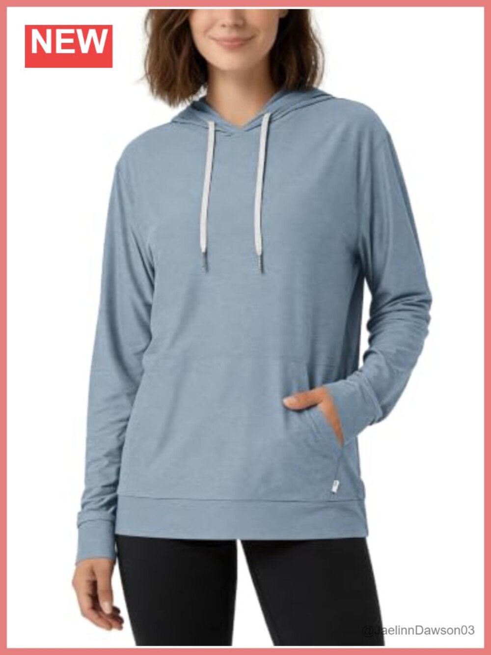 Oversized Soft Tech Pullover Hoodie UPF 50+ Kangaroo Pocket